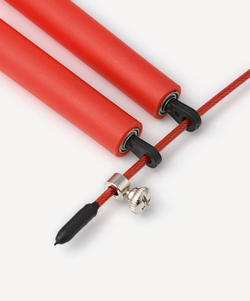 Скакалка RP-202, с подшипниками, с пластиковыми ручками, 3 м, красный
