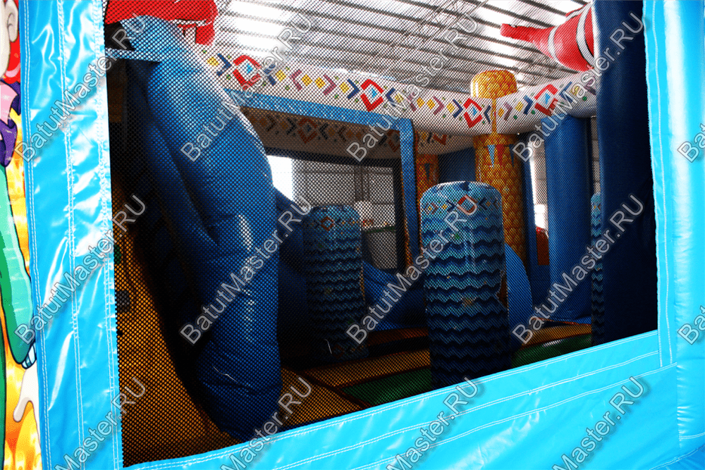 Коммерческий надувной батут "Рыбка-клоун" 5*5*5 м