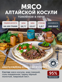 Подарочный набор №15 (Медведь, Кабан, Косуля, Олень) ТАЁЖНЫЙ ЦЕХ