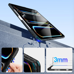 Чехол с многоугольной подставкой для планшета iPad Pro 13 (2024-), серия Axis Series Case от Dux Ducis