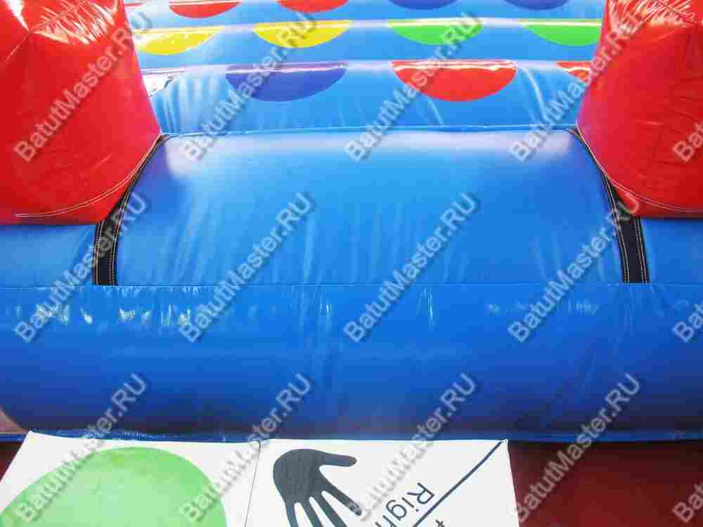 Интерактивная надувная игра "Твистер" 5*5*0.5 м, с постоянной подкачкой