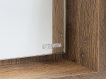 Зеркало с LED-подсветкой Misty DALLAS 70x80 Дуб Галифакс/олово