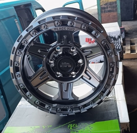 Диск колёсный M590 R17 8,5 ЕТ0 Dark matte tint / Matte gunmetal Black mud