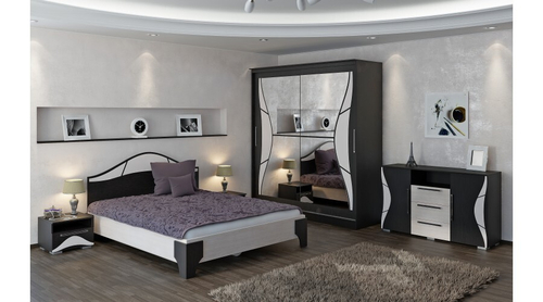 Тумба прикроватная Верона Венге / Анкор светлый