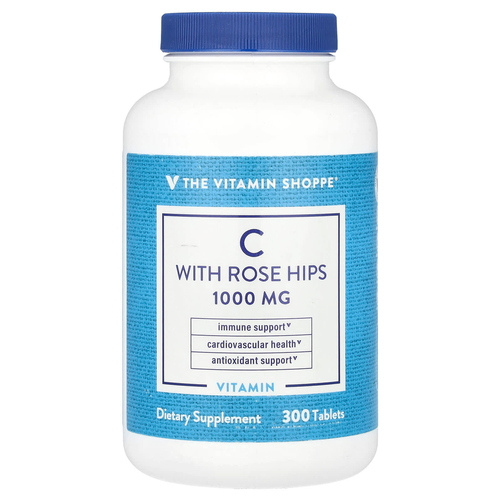 The Vitamin Shoppe, Витамин C с шиповником, 300 таблеток