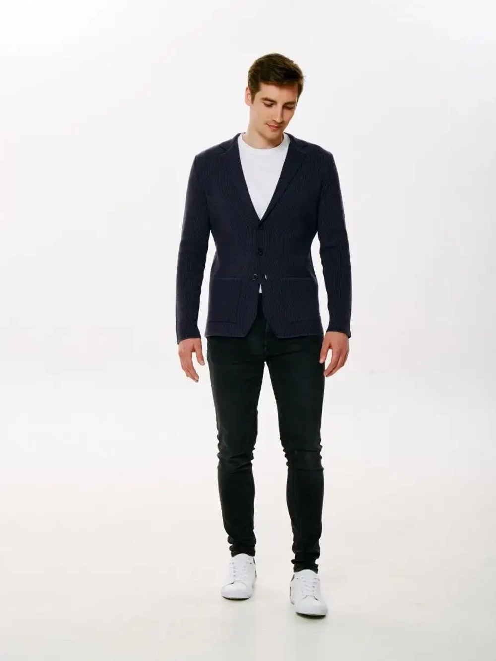 Пиджак трикотажный вязанный