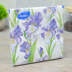 Салфетки 33*33см 20 листов 2-слойные "Магия ирисов"