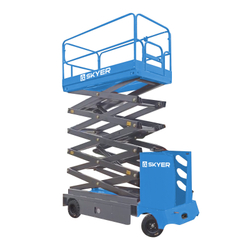 Подъемник самоходный электрический ножничный с кабиной SKYER NPF1305