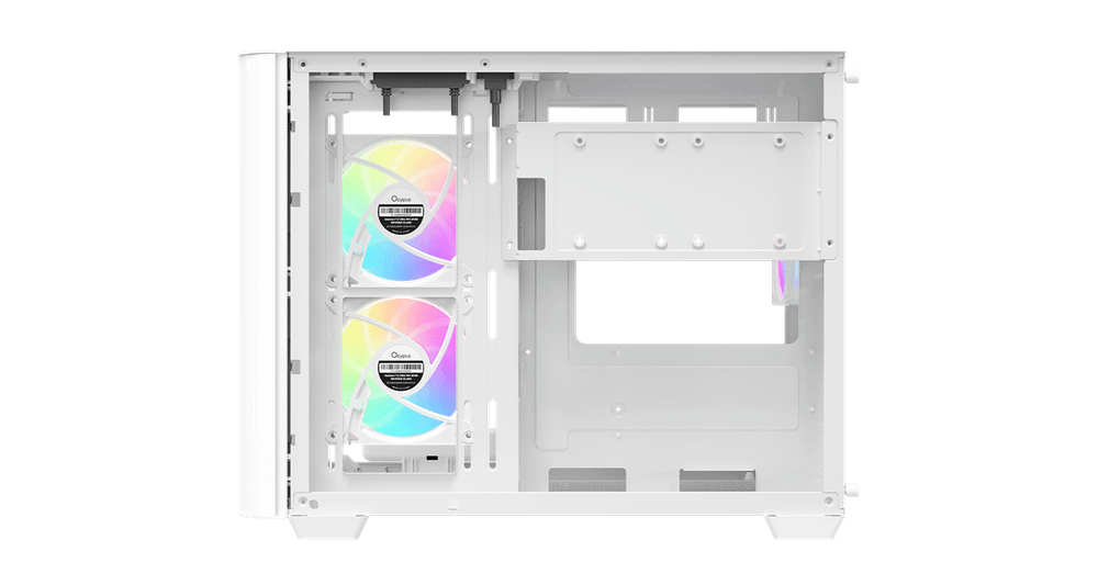 Корпус Ocypus Iota C50 WH Curve ARGB Digital mATX/ITX 2xUSB Type-C Белый Iota-C50-WHD300CD-GL