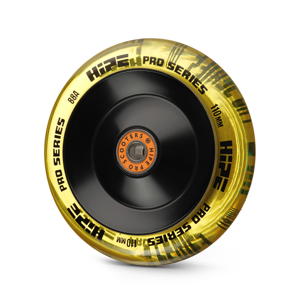 Колесо HIPE H72 110мм черный/золотой
