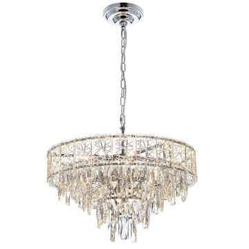 Подвесная люстра 9*Е14 CL317251 хром SAGRADA Citilux