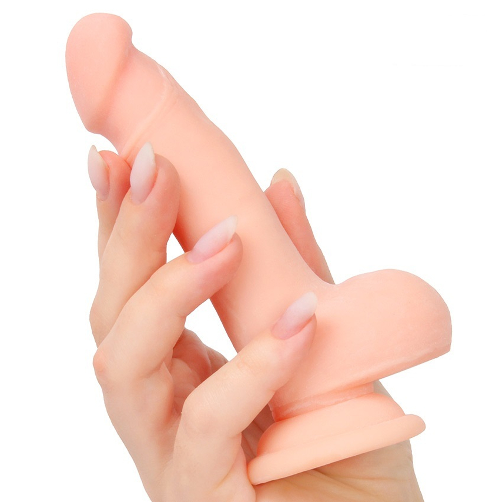 Фаллоимитатор анальный из киберкожи 14 см