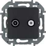 Розетка TV-SAT "звезда" - антрацит Inspiria Legrand