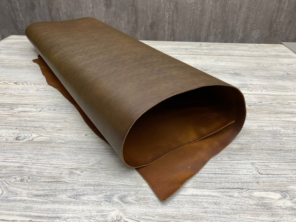Ременная кожа Paglia Oliva  (2,8+ мм) цв. Оливковый