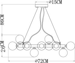 Подвесная люстра Arte Lamp