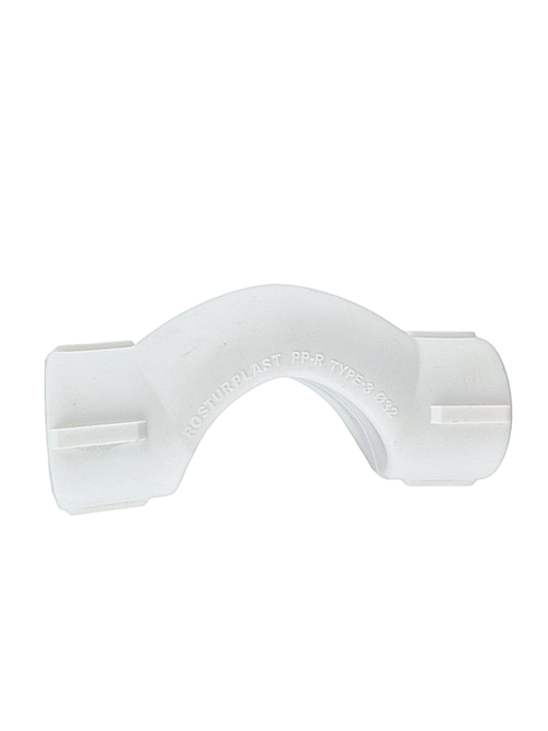 Обводное колено с муфтой короткое PPR 32,  белый, РТП (70/10)