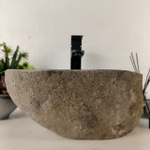 Раковина из речного камня RS-65077 36*32*15 0855