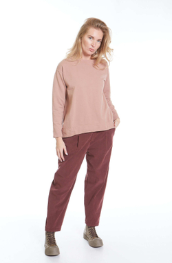 СВИТШОТ С АКЦЕНТНОЙ СПИНКОЙ