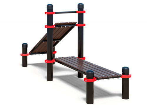 Двойная лавка для пресса горизонтальная+с уклоном