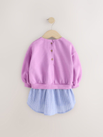 Платье для девочки Next E54-808, Фиолетовый, Синий