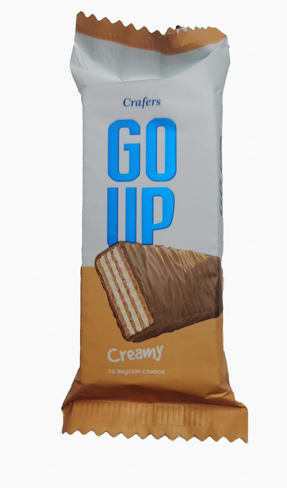 Вафельный батончик Go Up со сливочным вкусом 30 гр шоубокс 24 шт