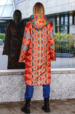 Двустороннее пальто-парка