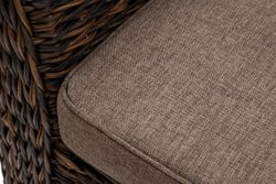 "Капучино" кресло из искусственного ротанга (гиацинт), цвет коричневый