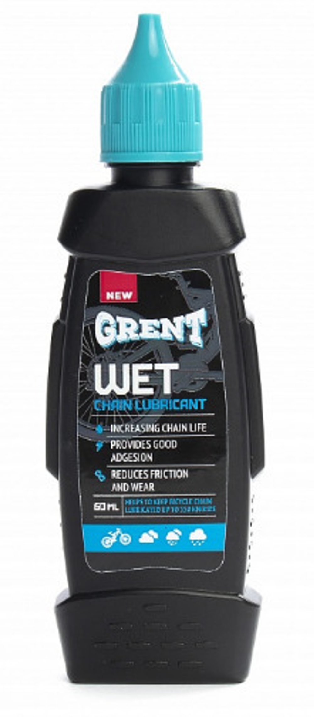 GRENT Wet Lube Цепная велосмазка для влажной погоды 60 мл/33816