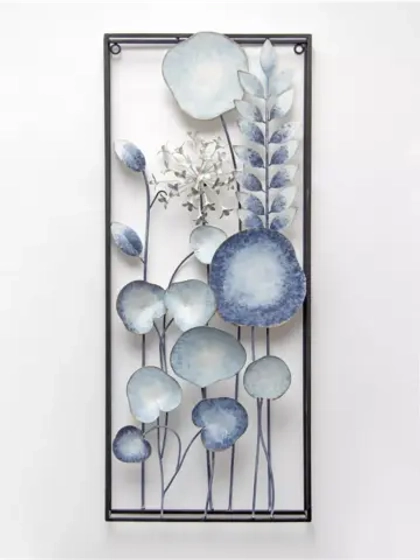 Панно металлическое "Цветы" 71х30 см