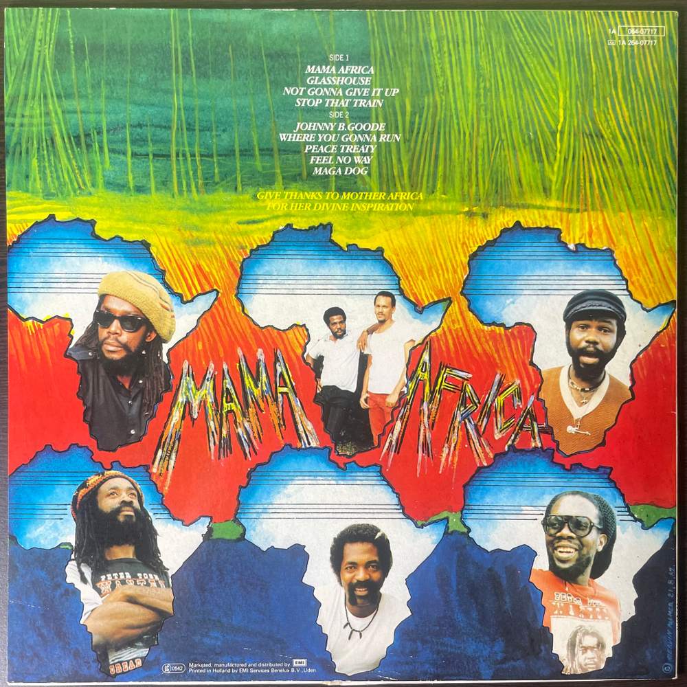 Peter Tosh ‎– Mama Africa (Голландия 1983г.)