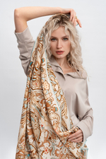 Шаль «Арабески» 100% шерсть