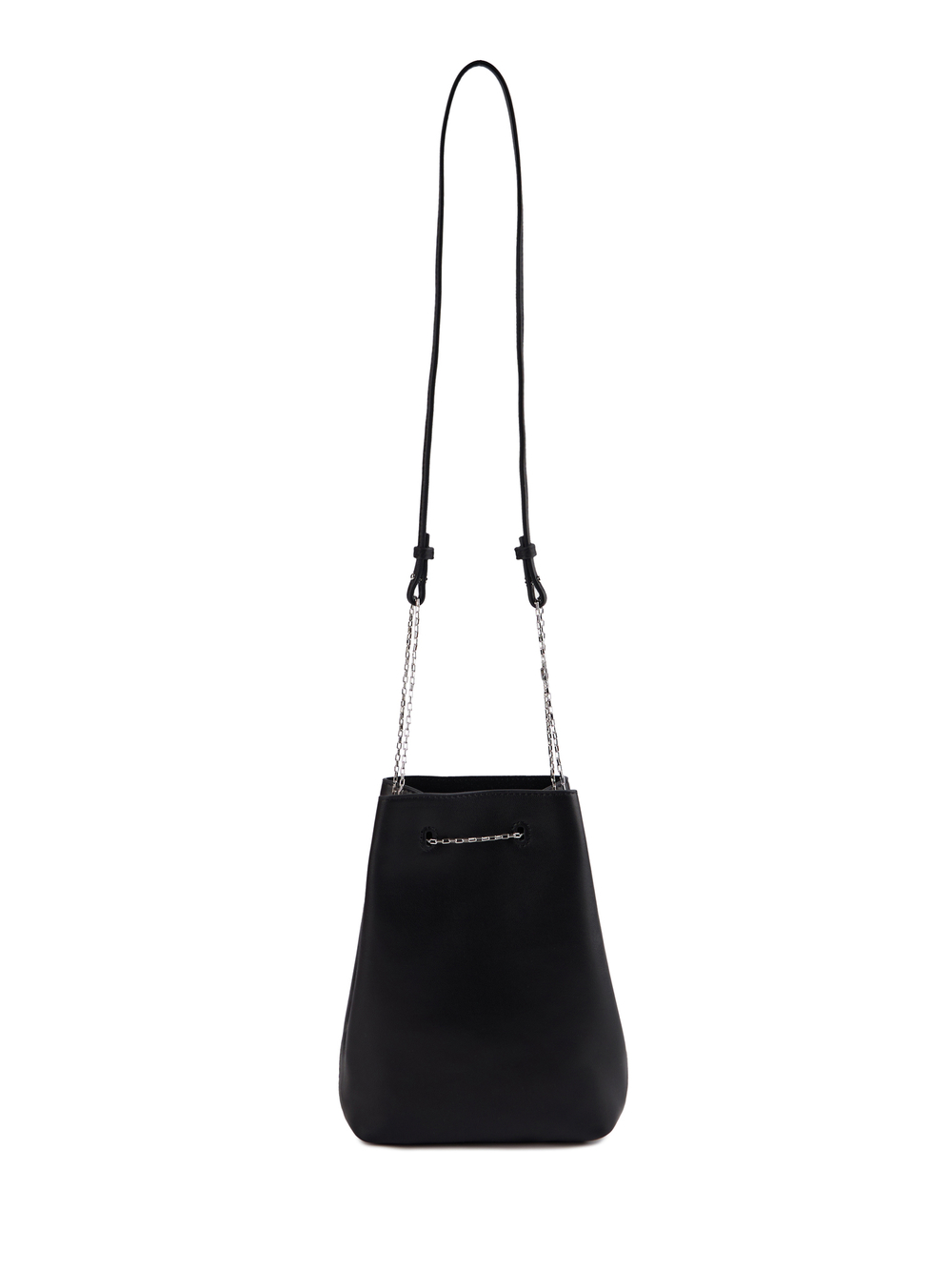 Pouch bag FLEUR black amber color