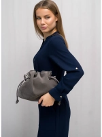 сумка через плечо средняя натуральная замша
