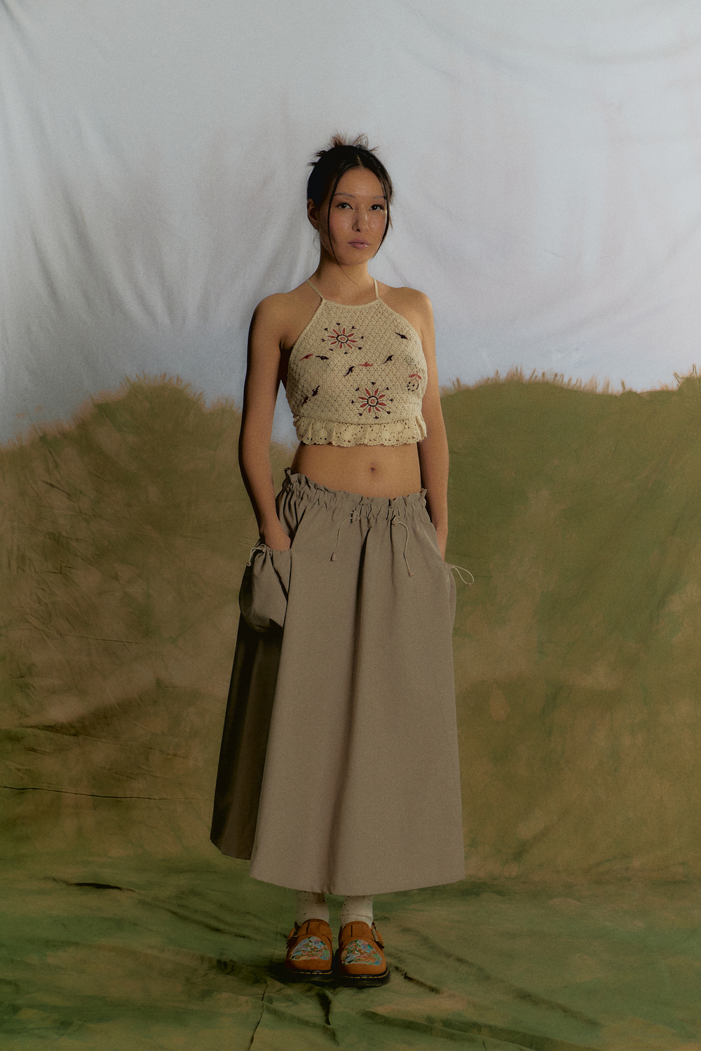 Юбка Called a Garment Niwa Skirt "White Sand"