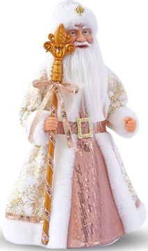 Дед Мороз Большой (золотой) (текстиль) – Премиум 1500 г.