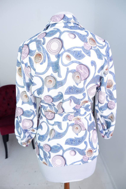 Блузка Prenda с поясом, маркировка 40, визуально 46 размер