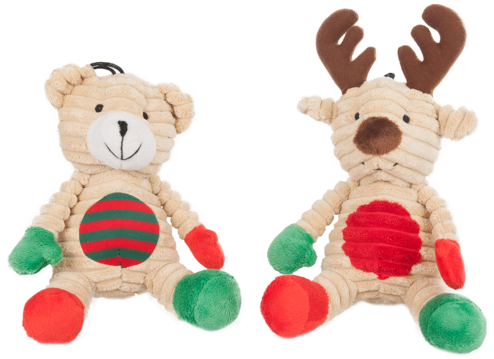 Рождественская игрушка FLUPY спищалкой, 24 см, плюш, в ассортименте , Flamingo