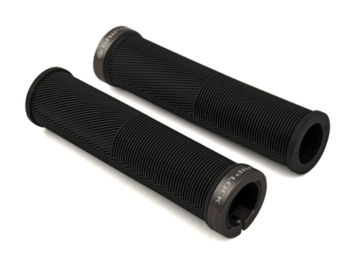 Грипсы AGR Griplock R40 133мм резин. эргон. комфорт. с фикс. 92г. (50) черные AUTHOR