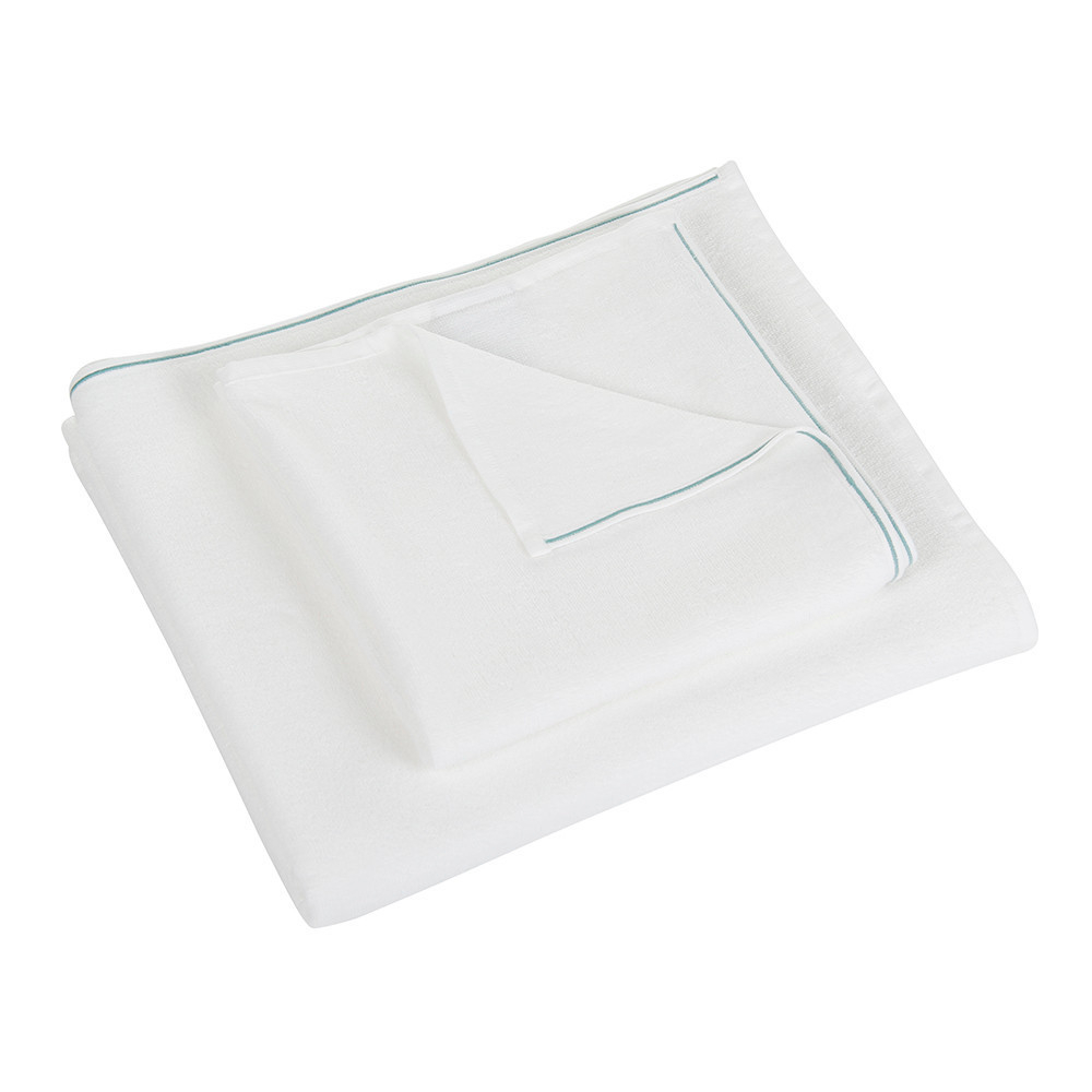 Полотенце 100х150 Hamam Qashmare Contrast белое