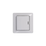GLOSSA 1-клавишный ВЫКЛЮЧАТЕЛЬ с подсветкой, сх.1а, 10АХ, механизм, БЕЛЫЙ