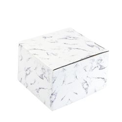 Набор: 2 чашки v=100 мл и 2 блюдца "Черный мрамор" (подарочная упаковка)