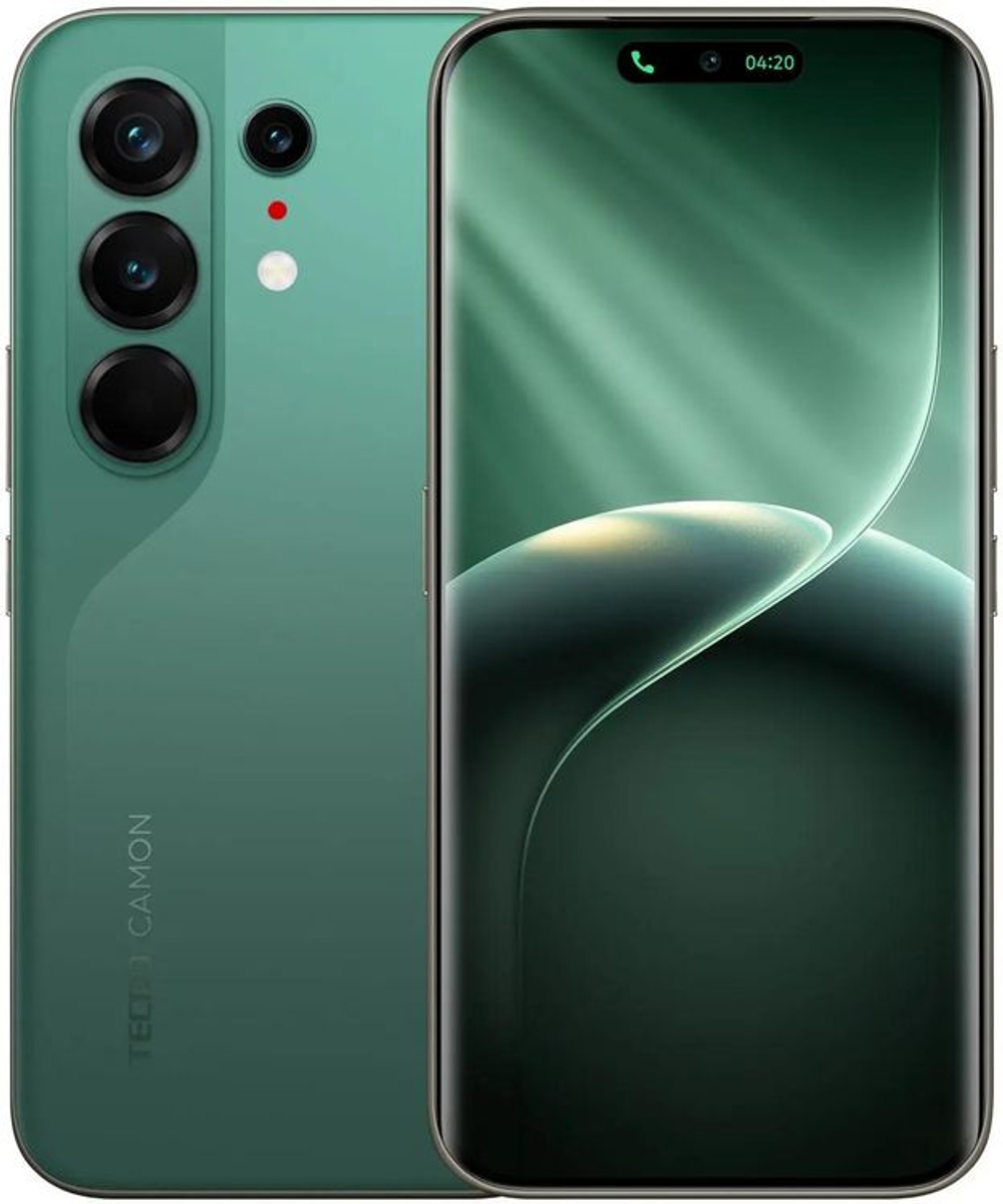 6.78" Смартфон TECNO Camon 50 Ultra 5G 12/256Gb,  NFC,  AMOLED,  144Гц,  6500мAч,  зеленый