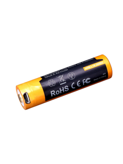 Аккумулятор Fenix 18650 ARB-L18-2600U 2600mAh с разъемом для USB