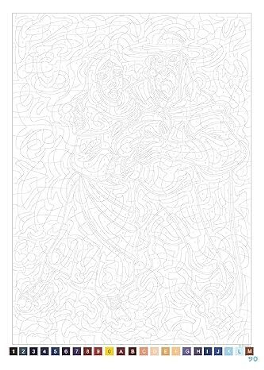 Раскраска по номерам Coloriages mysteres Disney - Зима, 128стр.
