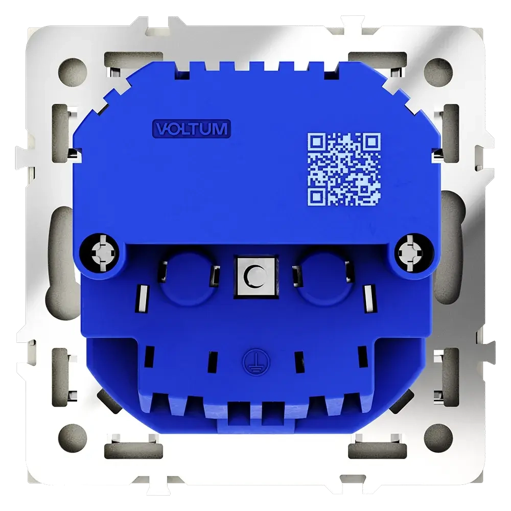 Розетка встраиваемая VOLTUM S70 с заземлением и защитными шторками, 16А, с USB, A+С, (шелк)
