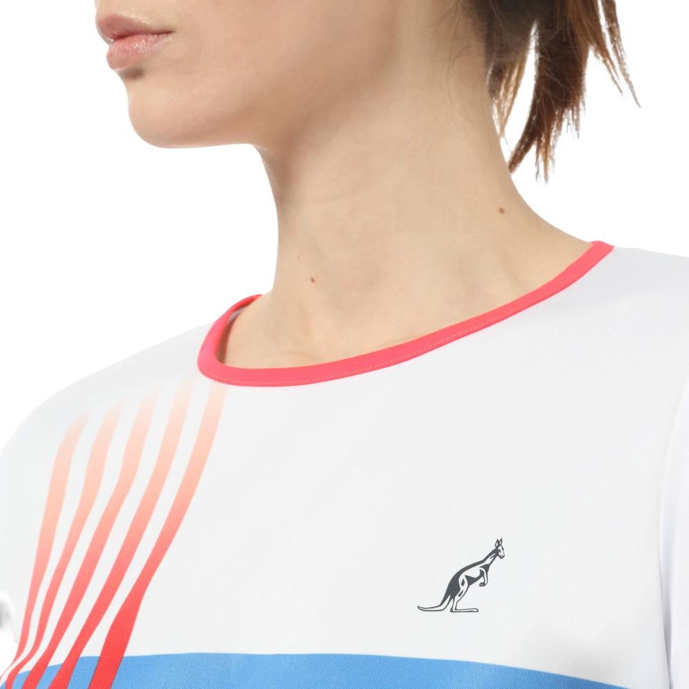Женская теннисная футболка (dł. Рукава) Australian Ace Long Sleeve T-Shirt - bianco