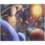 Алмазная мозаика на подрамнике с полным заполнением»МИР ЯРКИХ КРАСОК», космос, 50*65см