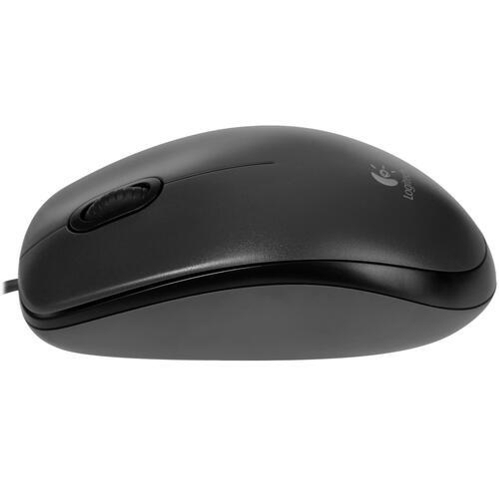 Мышь проводная Logitech M100R, 1000dpi, черный, 1.8м (910-005006)