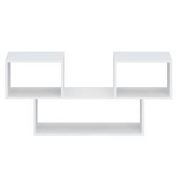 Полка навесная 6 Париж (белый), МФ 1+1