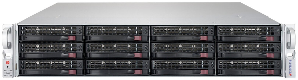 Сервер Supermicro SuperServer 6029P-WTRT без процессора/без ОЗУ/без накопителей/количество отсеков 3.5" hot swap: 12/LAN 10 Гбит/c
